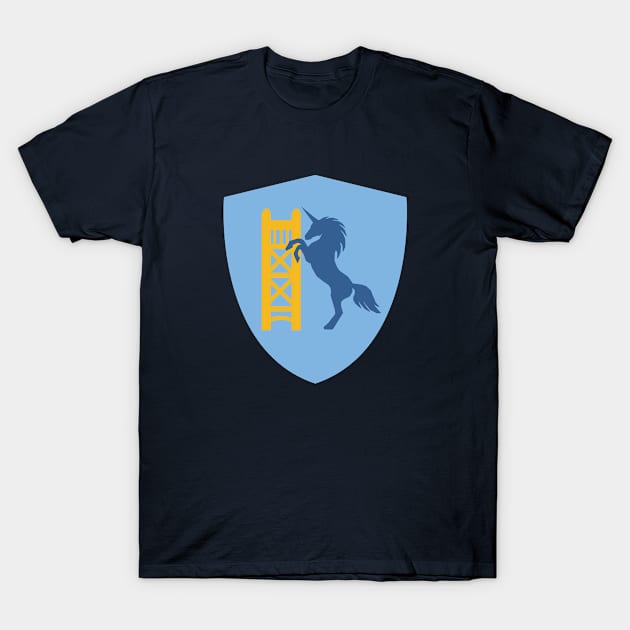 Sacramento Unicorn Badge T-Shirt by StartupSac